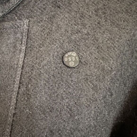 G-Star Raw Women's Wool Lined Relax Trench Overcoat Jacket Charcoal Gray Large - Picture 4 of 16